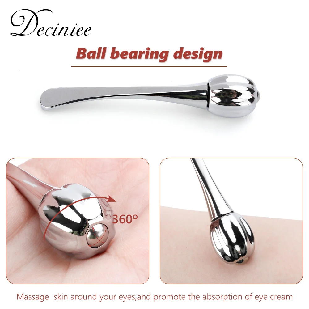 

Pumpkin Spoon Shape Rotatable Eye Cream Applicator Anti Wrinkle Eye Massager Stick Relieve Fatigue Facial Thining Face Skin Care