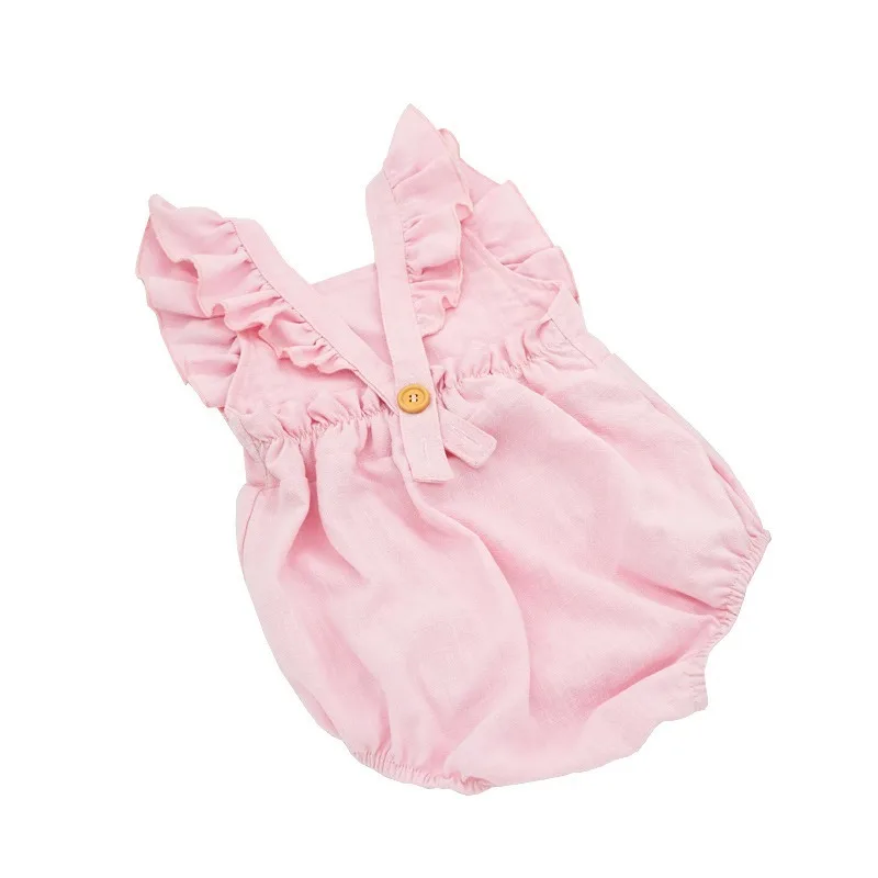 Новинка 2020 года Одежда для маленьких девочек Цельный сиамский комбинезон