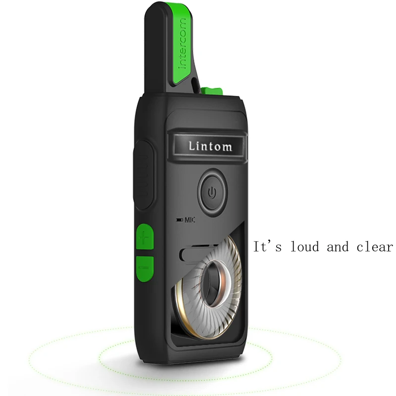 Rechargeable Long Range Two-Way Radios with Earpiece 2 Pack Walkie Talkies Li-ion Battery and Charger Included