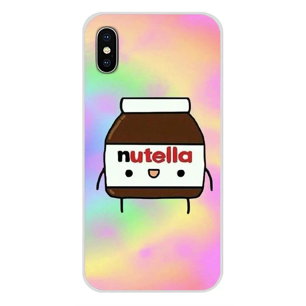 Transparent Soft Case Chocolate Food Tumblr Nutella For Xiaomi Mi4 Mi5 Mi5S Mi6 Mi A1 A2 5X 6X 8 9 Lite SE Pro Max Mix 2 3 2S on - Прозрачный мягкий чехол для смартфона Xiaomi Mi4 Mi5 Mi5S Mi6 Mi A1 A2 5X 6X 8 9 Lite SE Pro Max Mix 2 3 2S с изображением ш