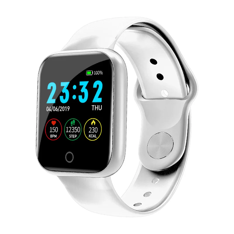 I5 для Apple Watch Монитор Сердечного Ритма Смарт-часы водонепроницаемые фитнес-трекер кровяное давление вызов Smartwatch для iOS Android - Цвет: white