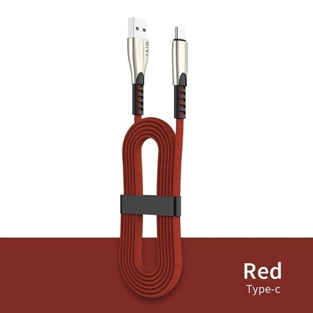 Красный 3 А usb type-C кабель зарядного устройства для samsung Galaxy S10 S9 8 7 Plus huawei mate 20 P20 P30 для Lg V50 40 30 телефонный кабель быстрой зарядки - Цвет: Красный
