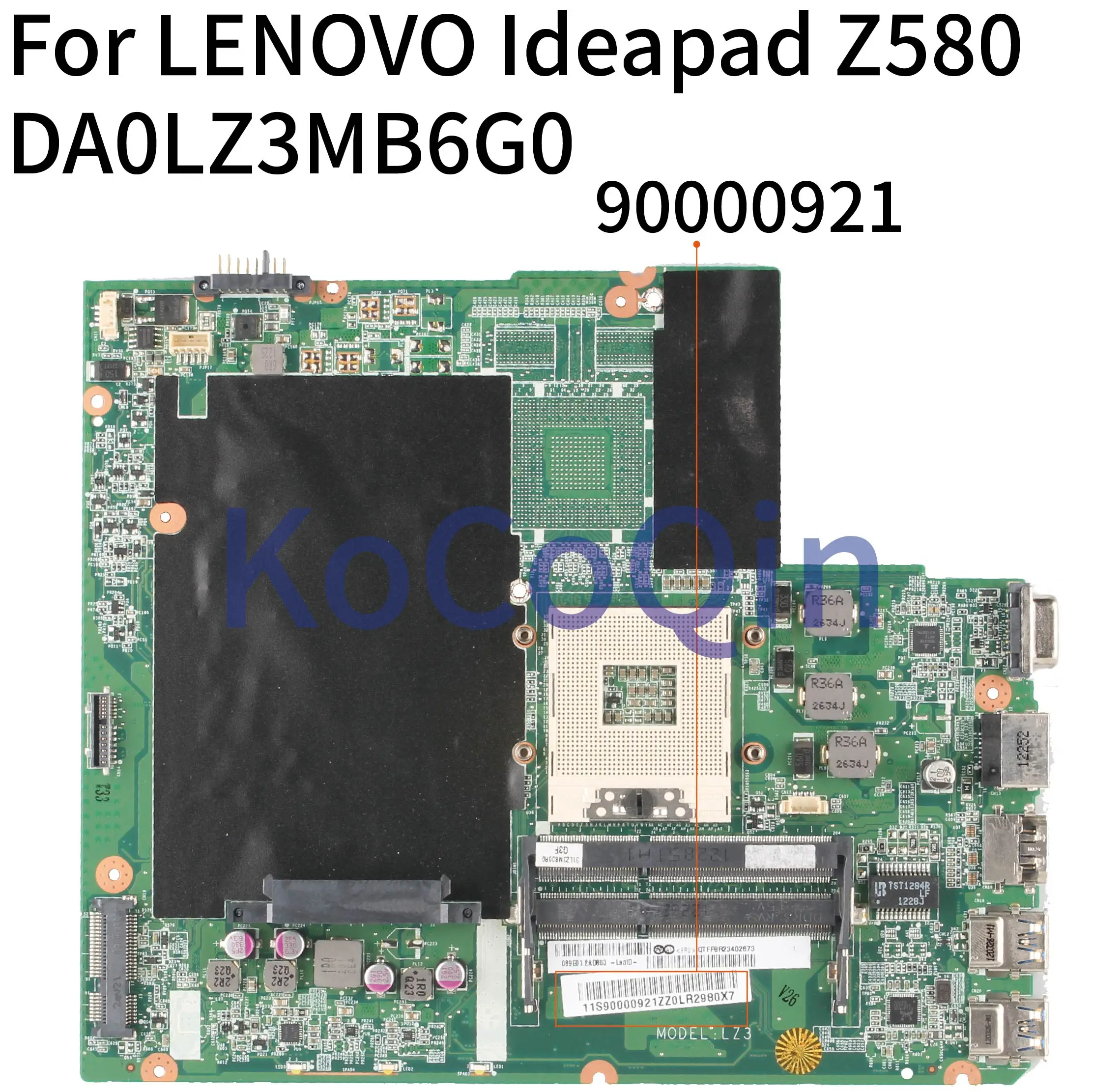 Материнская плата KoCoQin для ноутбука LENOVO Ideapad Z580 Core HM75 материнская DA0LZ3MB6G0 11S90000921ZZ