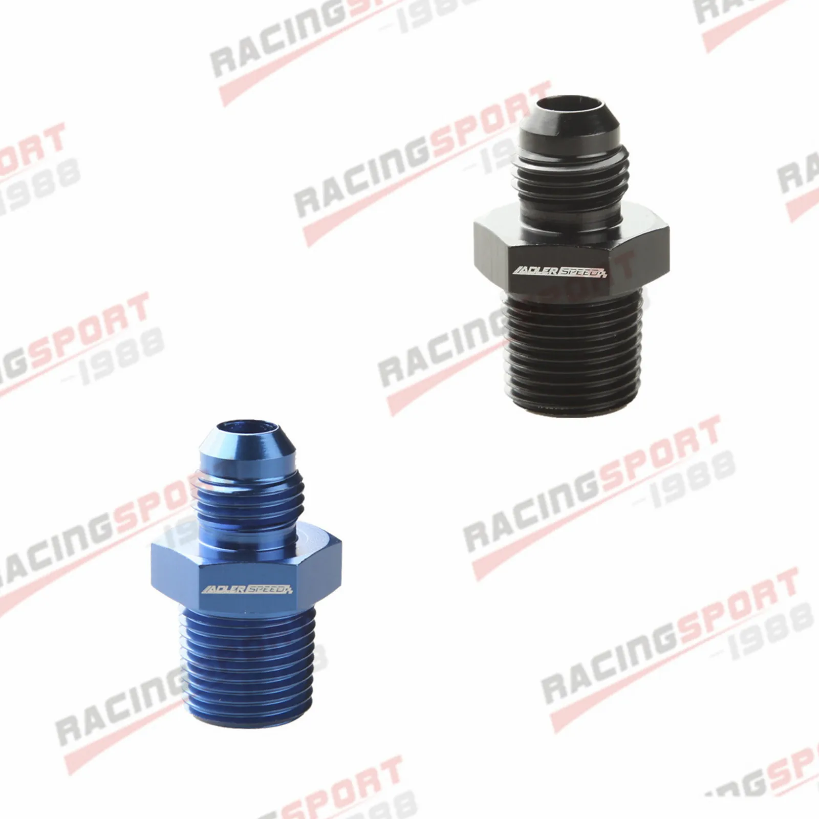 

ADLERSPEED прямой переходник с AN6 на 3/8 дюйма NPT для трубы, топливного масла, алюминия, черный/синий