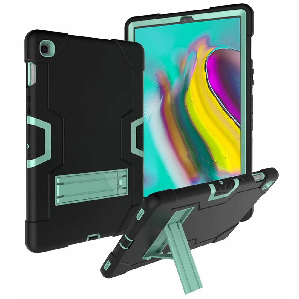 

Для Samsung Tab S5e 10,5 2019 T720 T725 защитный чехол для планшета ударопрочный жесткий прочный Чехол контрастного цвета с кронштейном B стиль