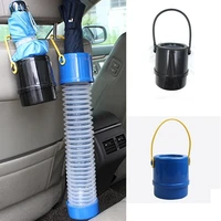 2 in 1 car umbrella holder trash can storage holder hanging auto seat back umbrella barrel automobile interior tidying tools
