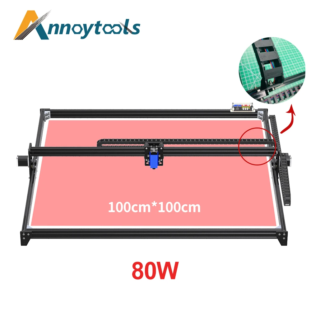 Лазерный гравировальный станок с рабочей областью 100 см * TTL/ PWM лазерной резкой