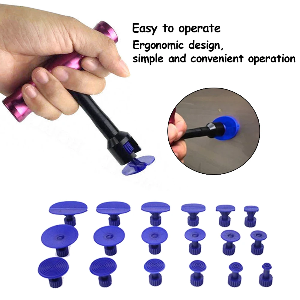 Инструменты для ремонта вмятин на автомобиле с центральным ремешком в виде буквы