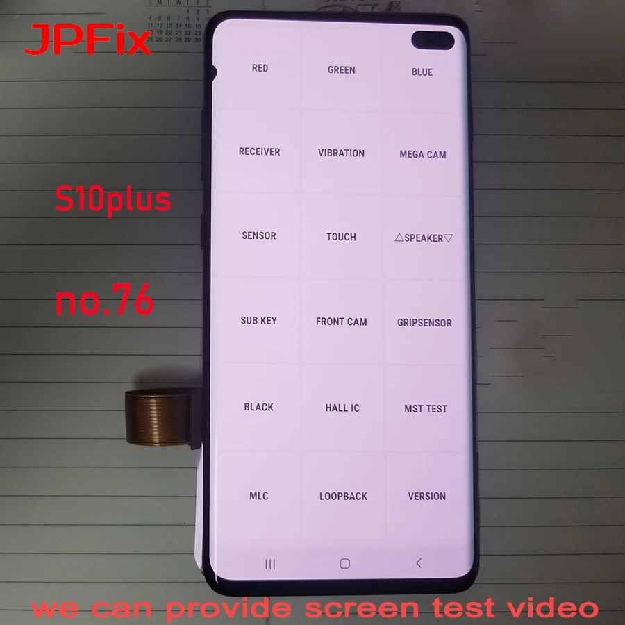 JPFix Super AMOLED для Samsung S10 Plus G975 S10plus + сменный сенсорный ЖК-экран в сборе точечный экран