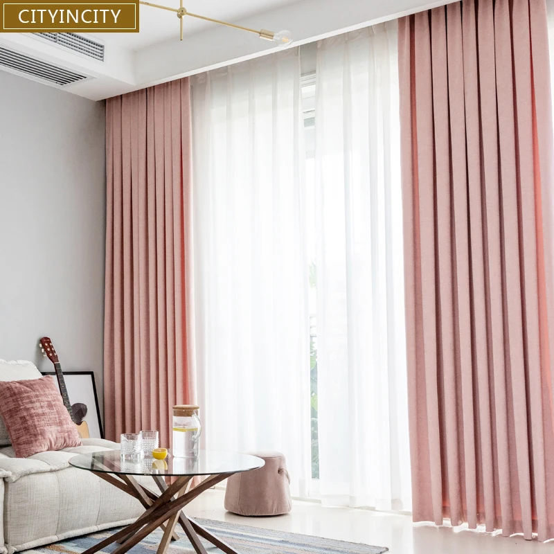 Шторы из шенилла CITYINCITY для гостиной, домашний декор, Роскошные плотные однотонные, готовые занавески для спальни, кухни, по индивидуальному заказу