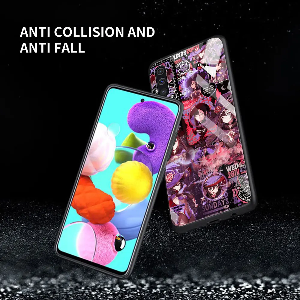 

Genshin Impact Game Glass For Samsung Galaxy A51 A71 A50 A70 Tempered Phone Case A31 A21s A30 A91 A41 M31 A40 A32 A12 Cover