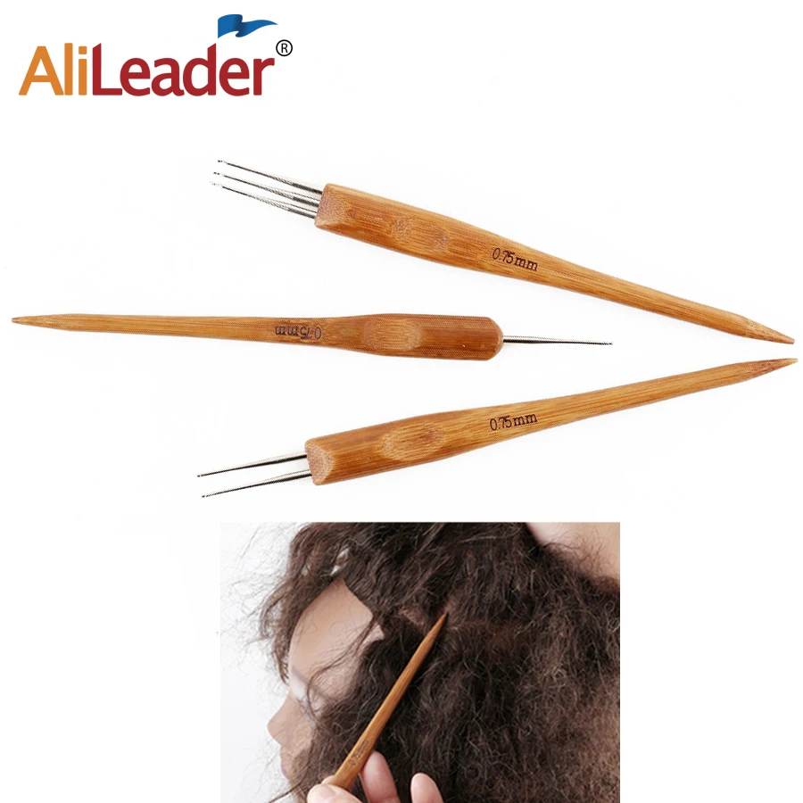 Alileader 1 2 3 крючка дредлока крючком крюк бамбуковый дредлок дредлоки ткацкая игла