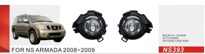 

Qirun fog lamp assembly lights+covers+wires+switch for Nissan ARMADA 2008-2009