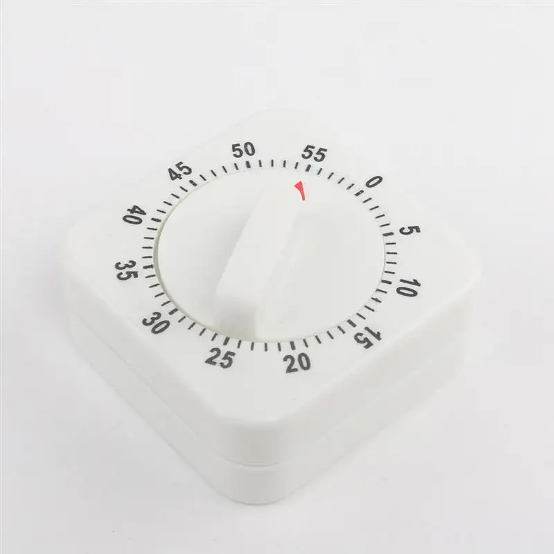 Kitchen Timer Novelty Square Shape 60 Minute Mechanical Reminder Counting Count Down Alarm |