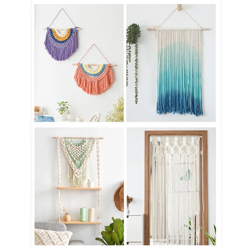 Веревка витая хлопковая 3 мм 80 г/рулон | Дом и сад