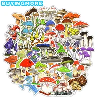 50 pcs color mushroom scrapbooking stickers decals magic plant cartoon funny anime stickers for kids diy notebook fridge laptop
