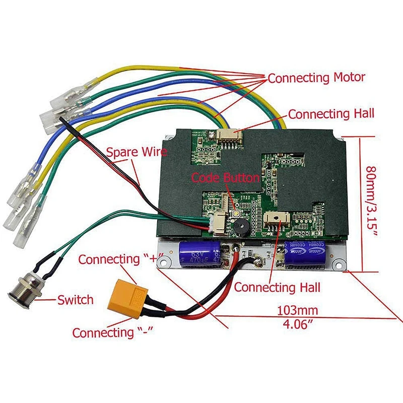 Контроллер скейтборда скейтборд Dual Drive контроллер высокого Мощность драйвер