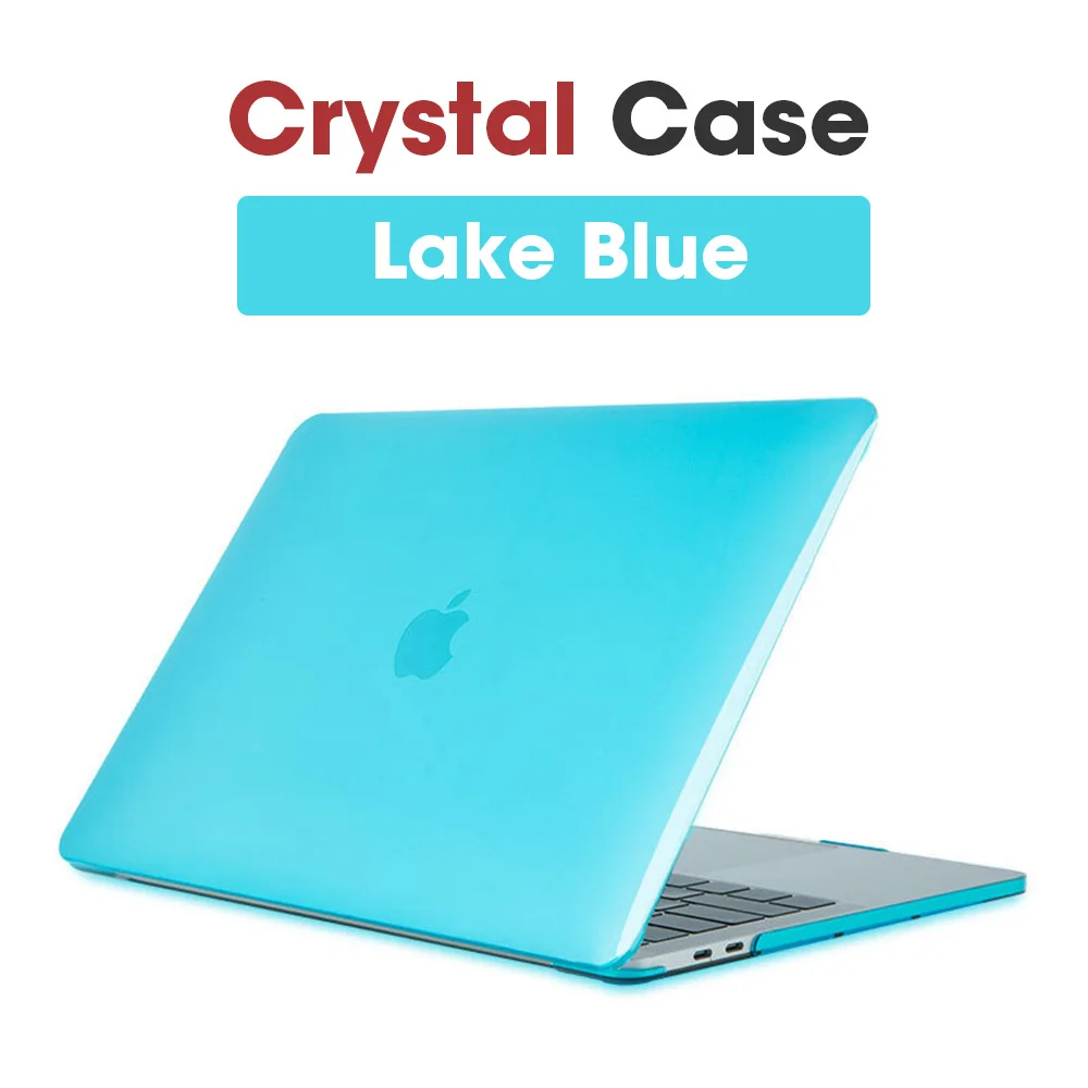 Чехол для ноутбука Apple Macbook Mac book Air Pro retina, новинка, сенсорная панель 11, 12, 13, 15 дюймов, Жесткий Чехол для ноутбука, чехол 13,3, чехол - Цвет: Crystal Lake Blue