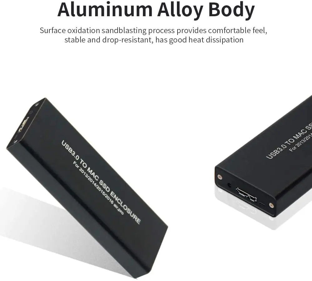 Корпус для SSD накопителя USB 3 0 на Mac корпус из алюминиевого сплава 2013 совместимый с