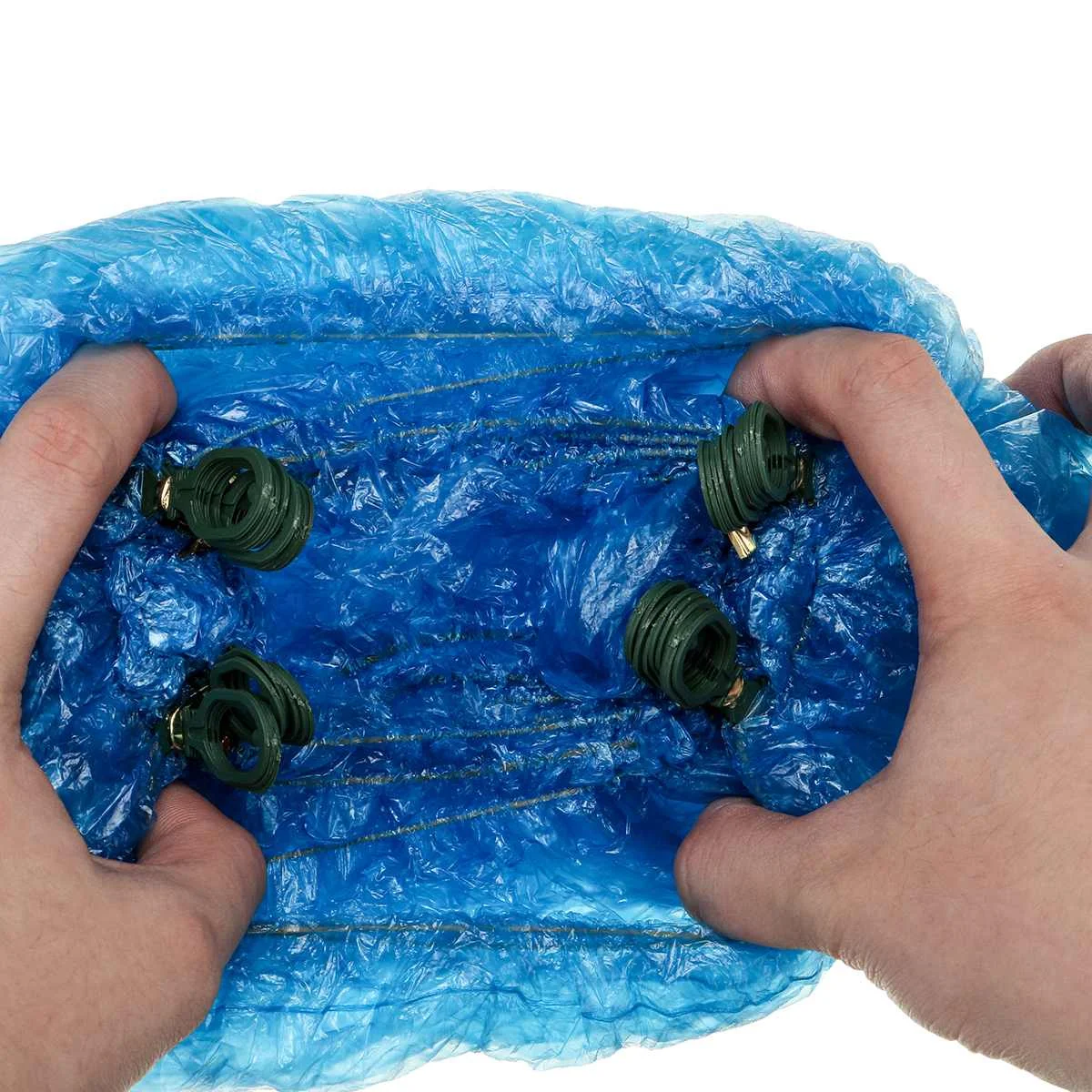 

100Pcs/lot Waterproof PE Disposable Shoe Covers Rainy Day Carpet Floor Protector Thick Shoe Cover Overshoes for Home Hotel Use