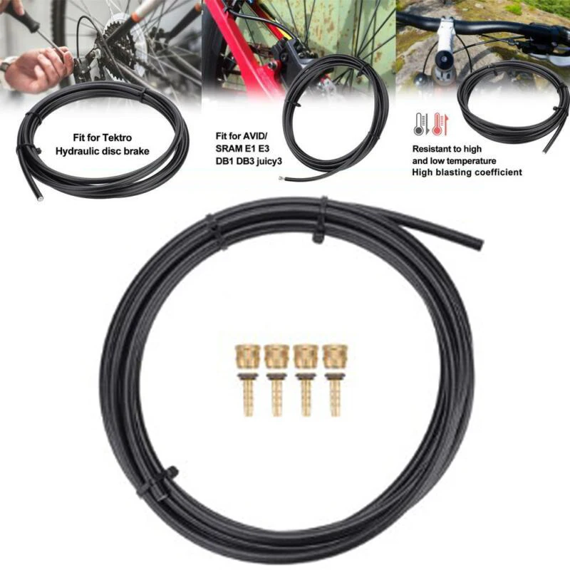 

1 Set Bike Olives Connector Hydraulic Disc Brake Oil Tube Pipe MTB Bike Brake Hose For TR Tubing Set For 5.4mm Tube Diameter
