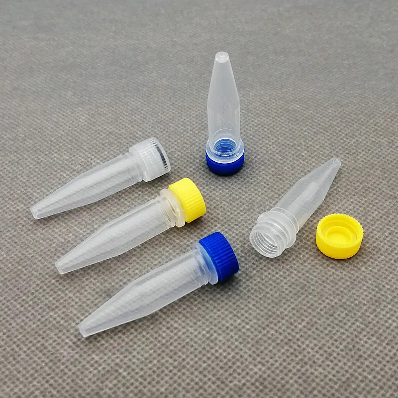 

500pcs/lot 1.5ml Laboratory plastic Screw cap freezing tube with silicone gasket v-bottom cryovial,ink Subpackage vial