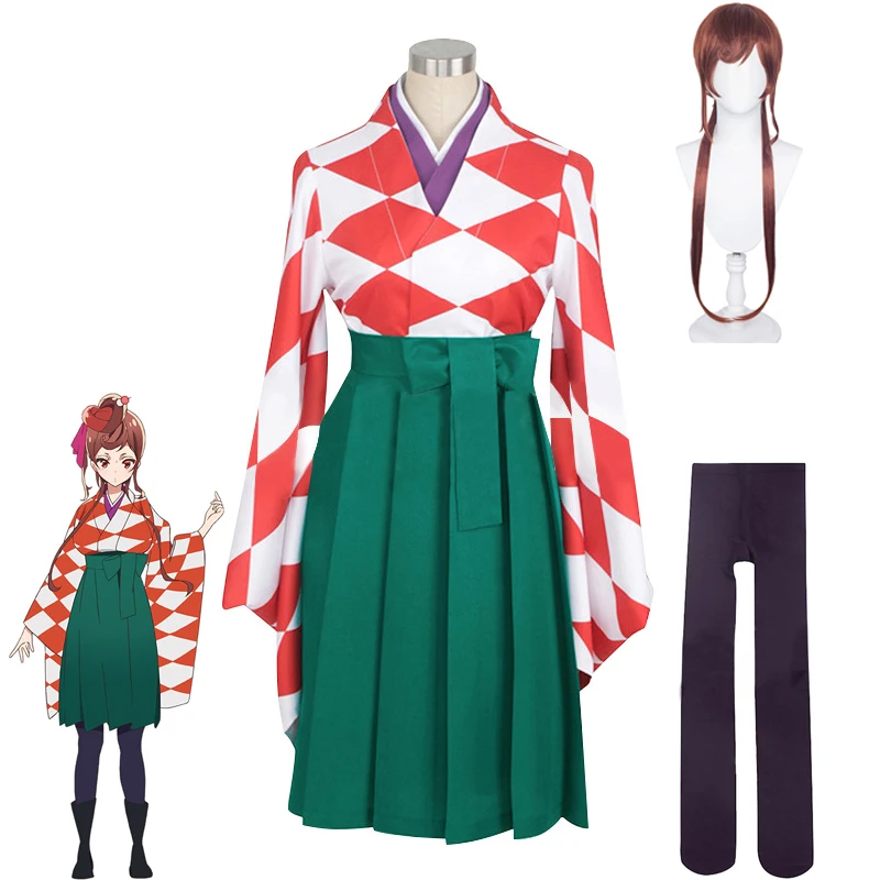 

Anime ZOMBIE LAND SAGA Revenge Yugiri Cosplay Costume Kimono Uniform Dress Outfit Accessories Full Set Halloween Carnival Party