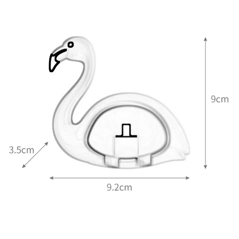 

1pcs Flamingo Sucker 2 Position Toothbrush Holder Suction Hooks Bathroom Accessories Family Set Wall Bathroom