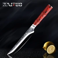 xituo 67 layer damascus steel 6 inch boning knife sharp kitchen chef knife cleaver professional slice fillet knife round handle