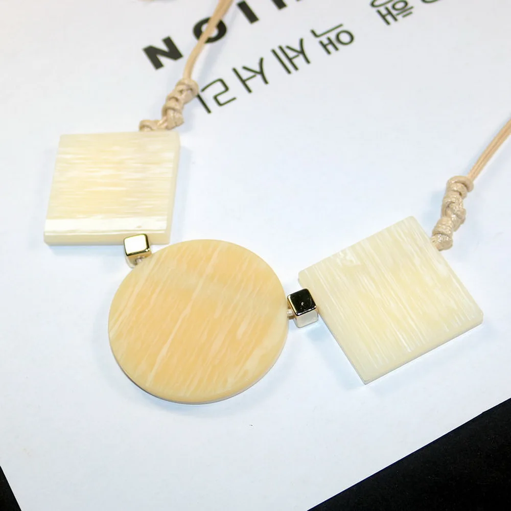 В винтажном стиле Роскошные Смола Подвеска для женщин ожерелье в богемном