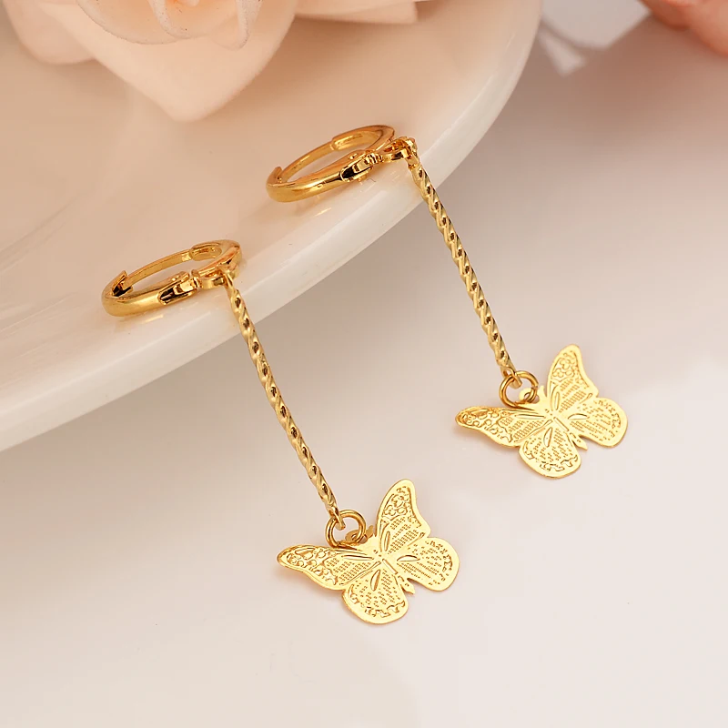 Высокое качество Мода золотое покрытие Для женщин серьги в форме капель амулеты