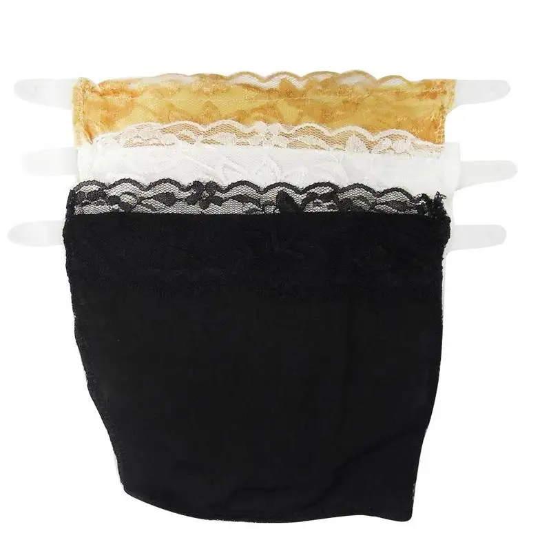 Комплект из 3 предметов невидимый бюстгальтер с открытыми пальцами кружевной