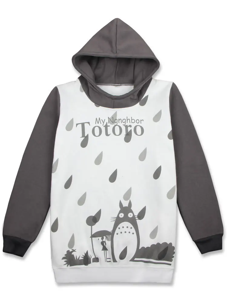 Новинка 2019 Хит мультяшный Тоторо женские мужские Парные толстовки кофты Kawaii Harajuku