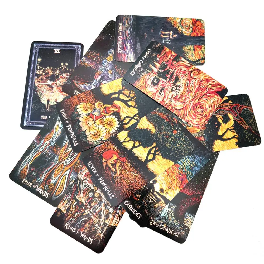 78+ 1 шт. английские DIYs серебряное покрытие Prismaing visioning Tarotes настольная игра tarotes карты deck divination