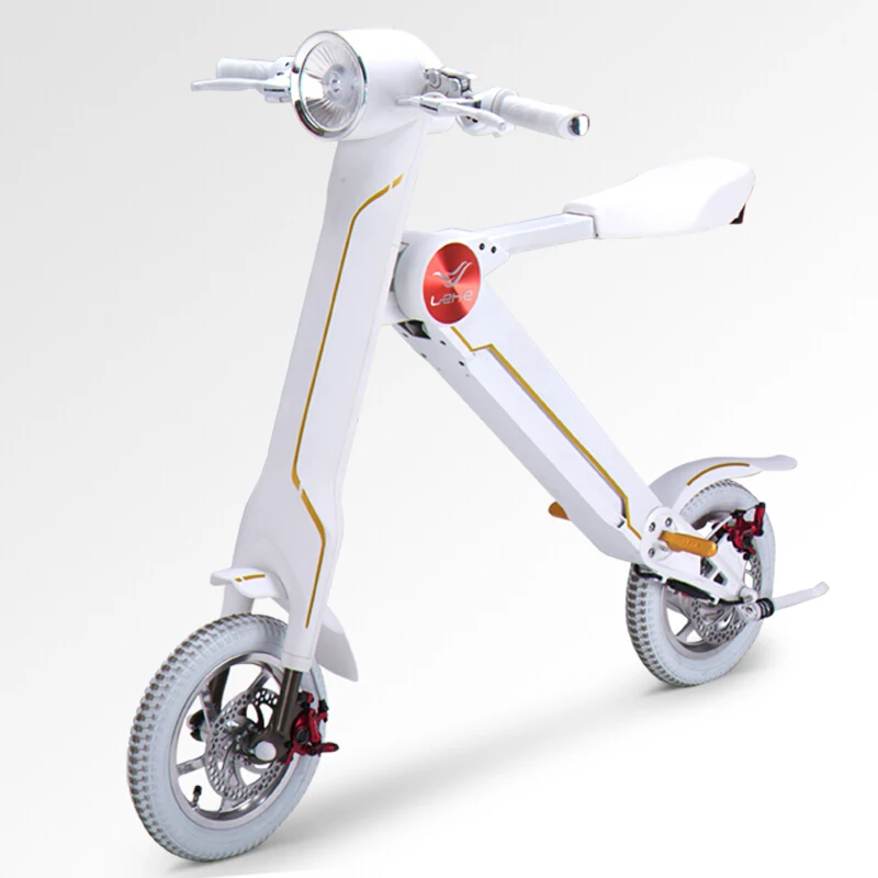 12"LEHE Electric scooter Smart city walking electric bicycle mini folding electric bike instead walking tool 36v li-ion ebike