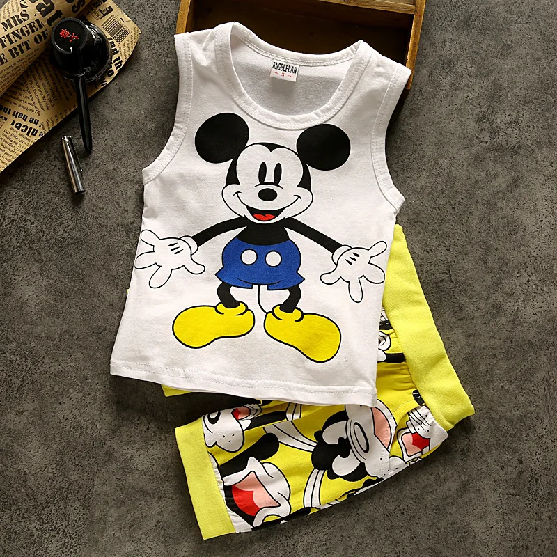 Комплект одежды для маленьких мальчиков летняя хлопковая жилетка + шорты