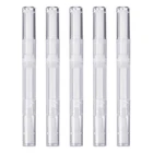 5 упаковок 3 мл прозрачные крученые ручки, пустая ручка для маникюра с кисточкой, косметический контейнер для блеска для губ, аппликаторы, инструмент для роста ресниц