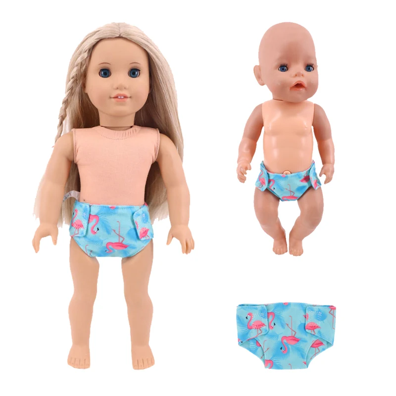 Кукольные подгузники милое нижнее белье с принтом в виде животных и фруктов для