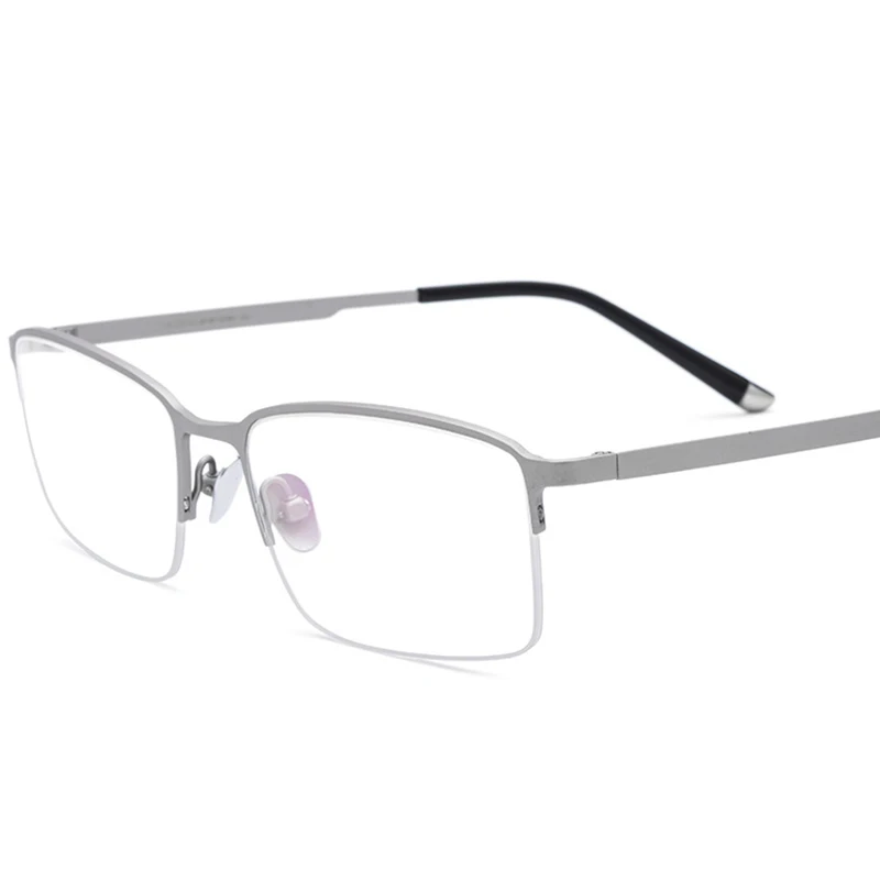 

Veshion Titanium Glasses Frames Men Women Half Rim Eye Glasses Frames for Male Female Ultra-light Square Spectacle Glasses