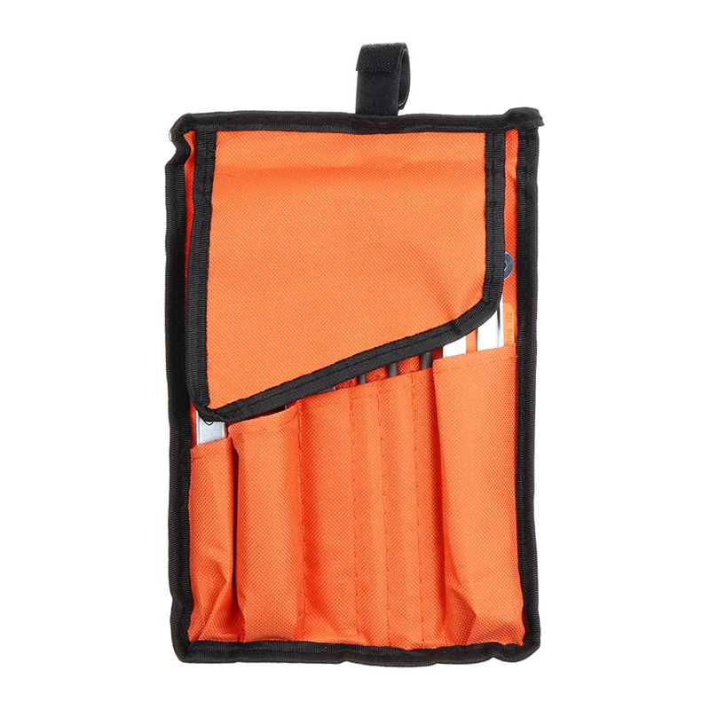 

10Pcs Chainsaw Sharpening File Filing Kit Chain Sharpener Files Tool For Chainsaw Sharpening Saw With Orange Storage Bag Tools