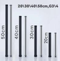 Shower Head Bathroom Extender Shower Holder Shower Slide Bars 30 40 50cm Copper Plating Shower Extension Rod Shower Accessories