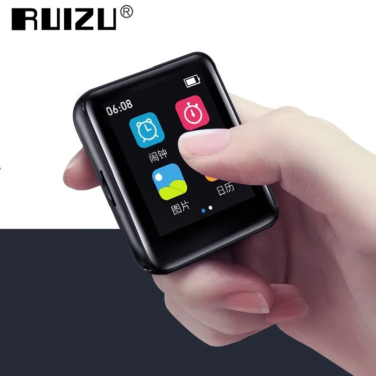 RUIZU M4 HiFi музыкальный портативный мини Bluetooth MP3 плеер 1 8 "сенсорный экран FM радио