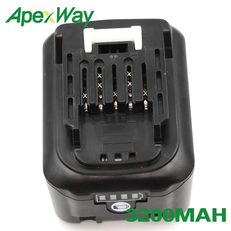 Аккумуляторная батарея ApexWay 12 В BL1041 3200 мАч для Makita BL1040 BL1040B BL1015 BL1020B BL1016 BL1021 +