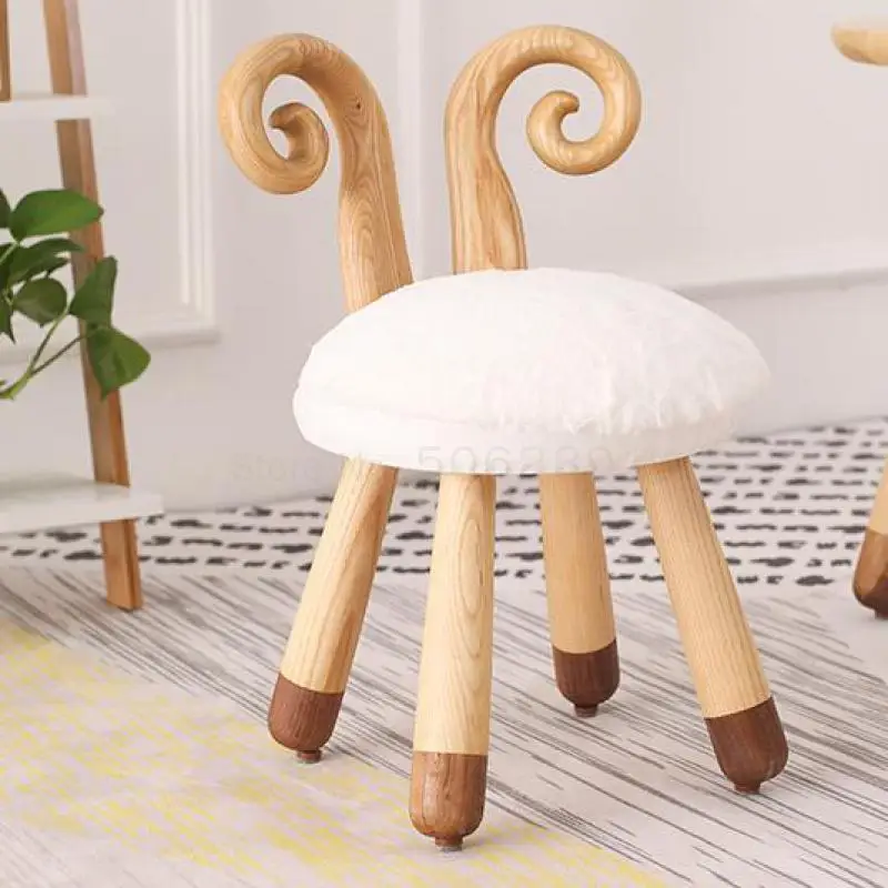 Скамейка из массива дерева для детского сада скамейка смены обуви с мультяшными