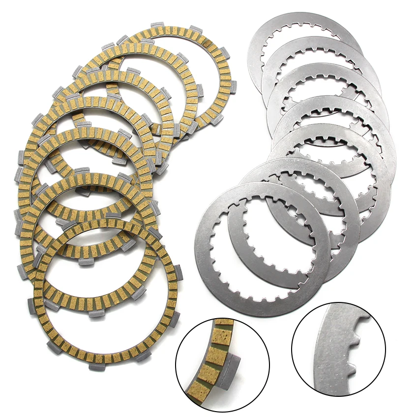 

For Honda Motor FT500C 1982-1983 22201-ML4-610 22202-ML4-611 23311-200-000 Accessories Motorcycle Clutch Friction Disc Plate Kit