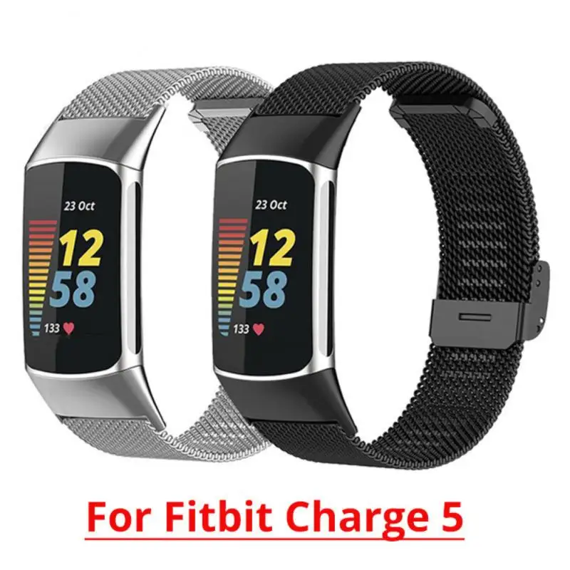 

Ремешок «Миланская петля» из нержавеющей стали для Fitbit Charge 5, сменный Браслет для наручных часов Fitbit Charge 5