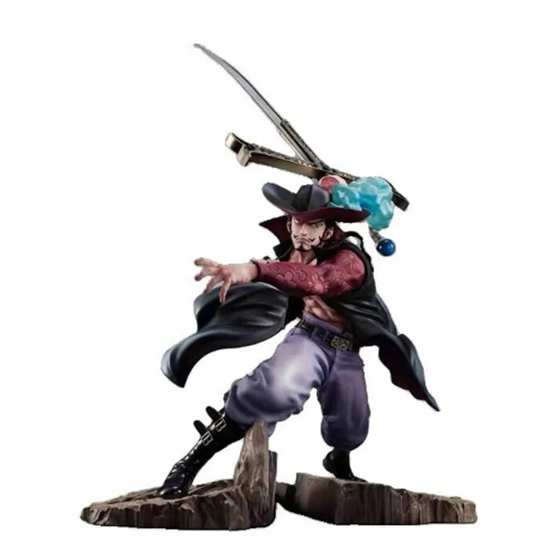

19 см Новая Аниме one piece Dracule Mihawk фигурка боевой ver. Экшн-фигурки из ПВХ, Коллекционная модель, игрушки, подарок для детей