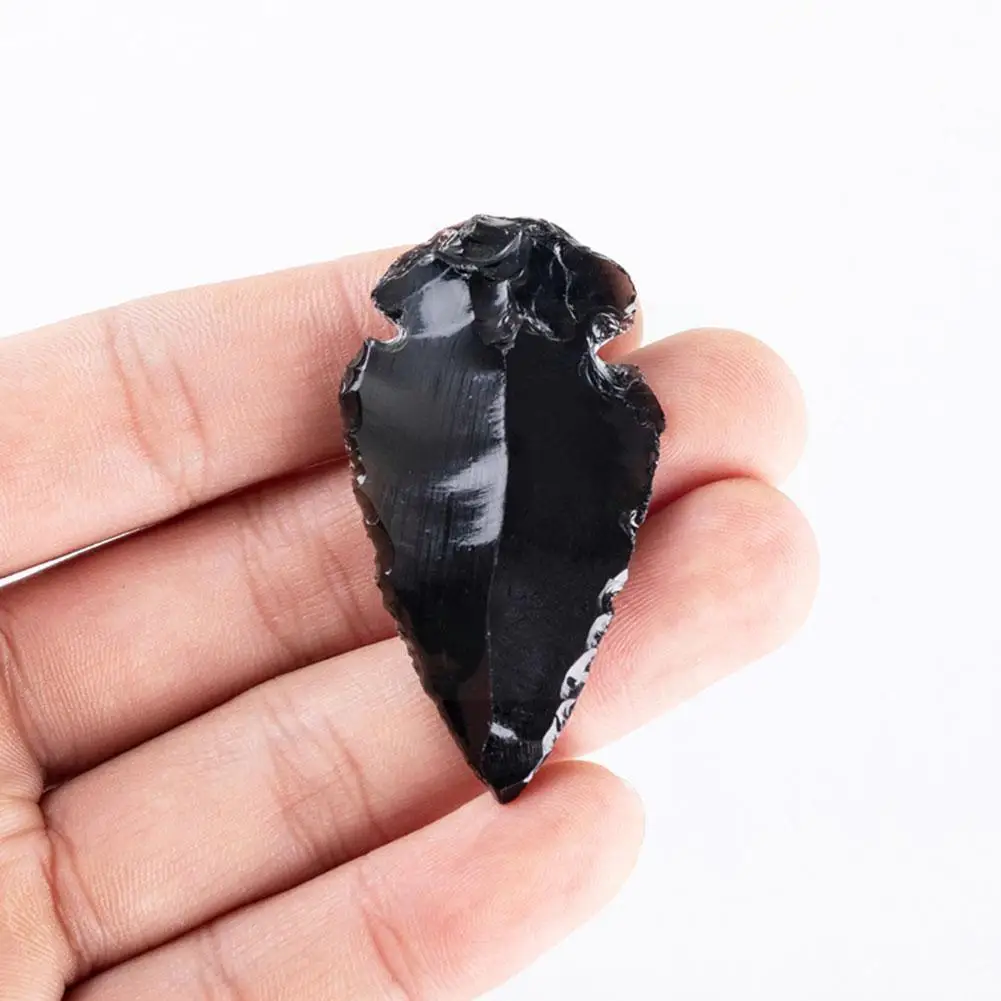 

3pcs Natural Obsidian Quartz Evil Spirit Crystal Gifts Stone Energy Diy Healing Reiki Halloween Making Decor Jewelry A9k9