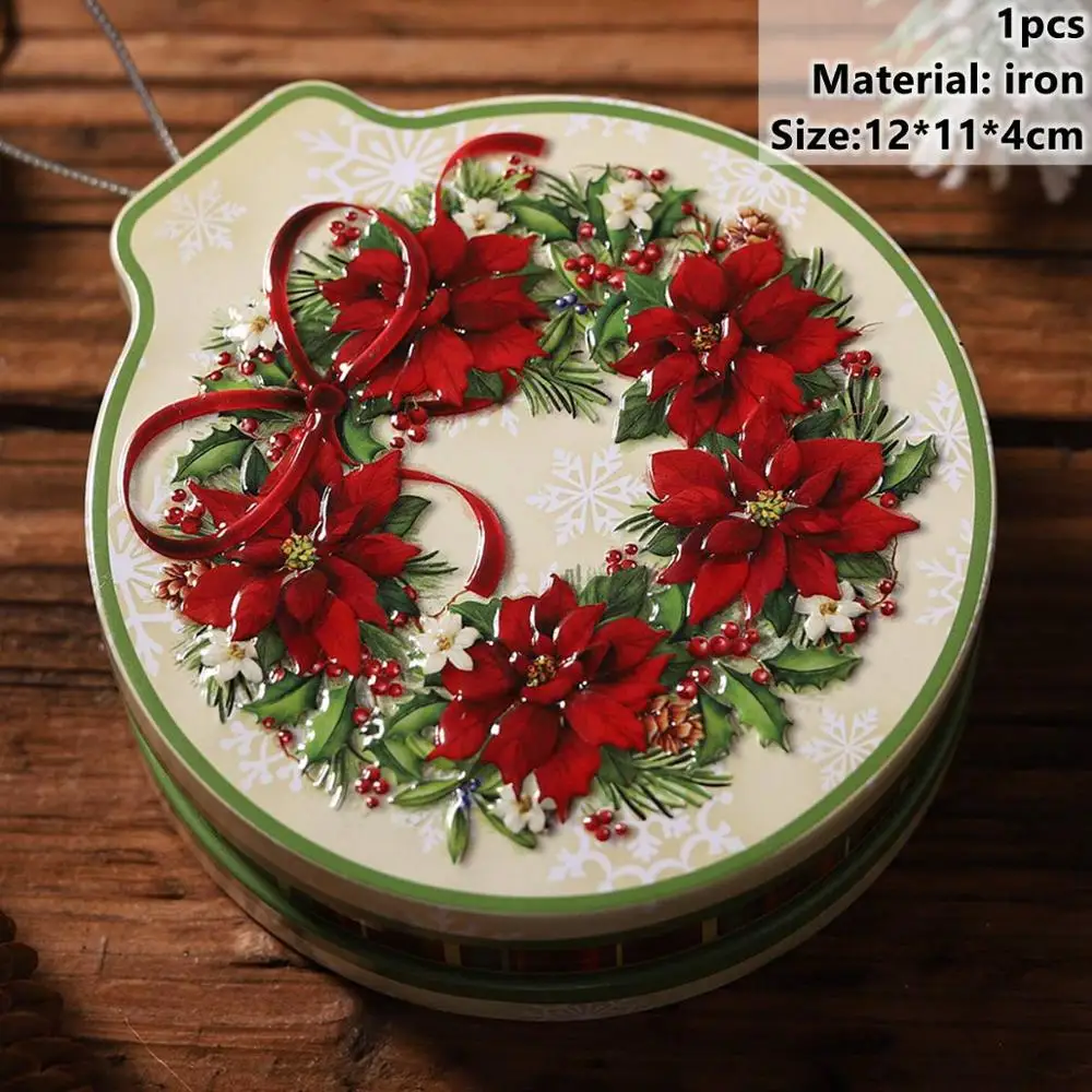 Xmas Boxes 7 Taoup 1 шт. мультяшная Рождественская Подарочная коробка Упаковка металлические рождественские украшения Декор для дома Noel Navidad Санта Клаус рождественские Вечерние - Цвет: Xmas Boxes 7