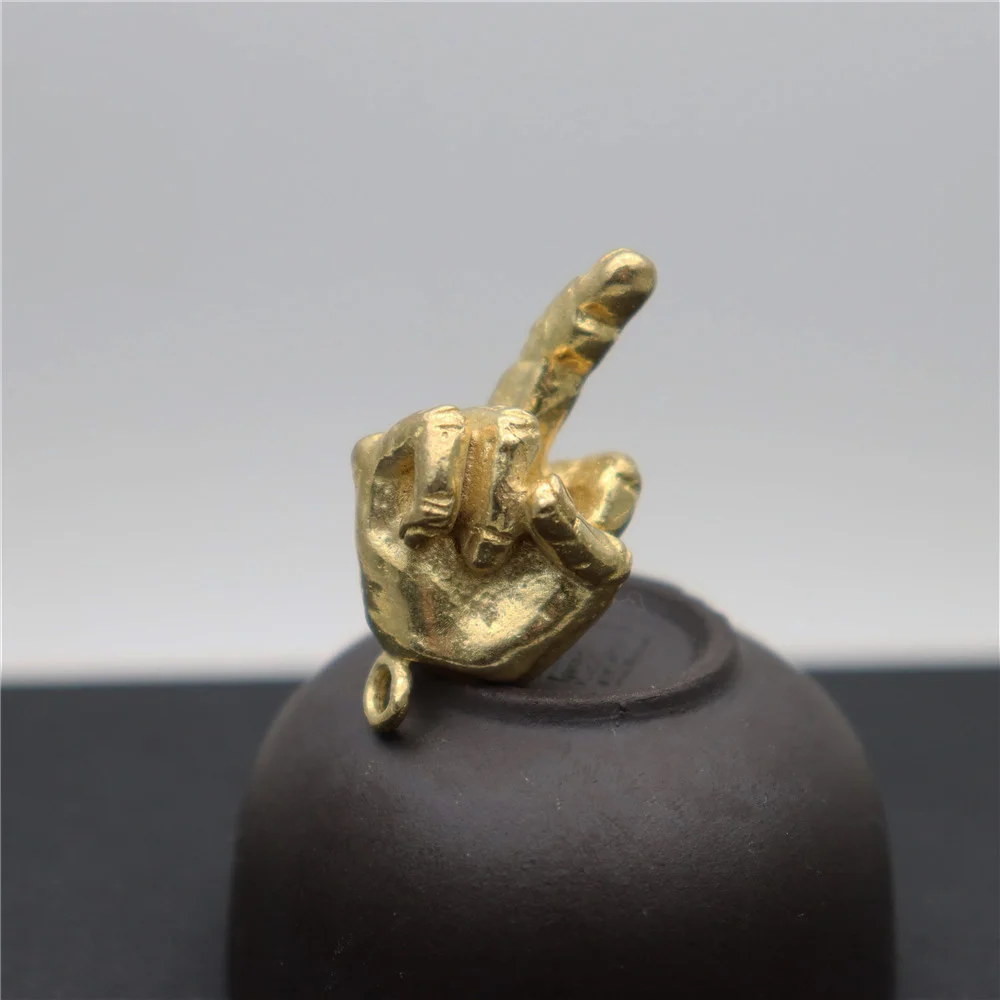 Кольцо подвеска из чистой латуни в стиле панк рок|Брелоки| |